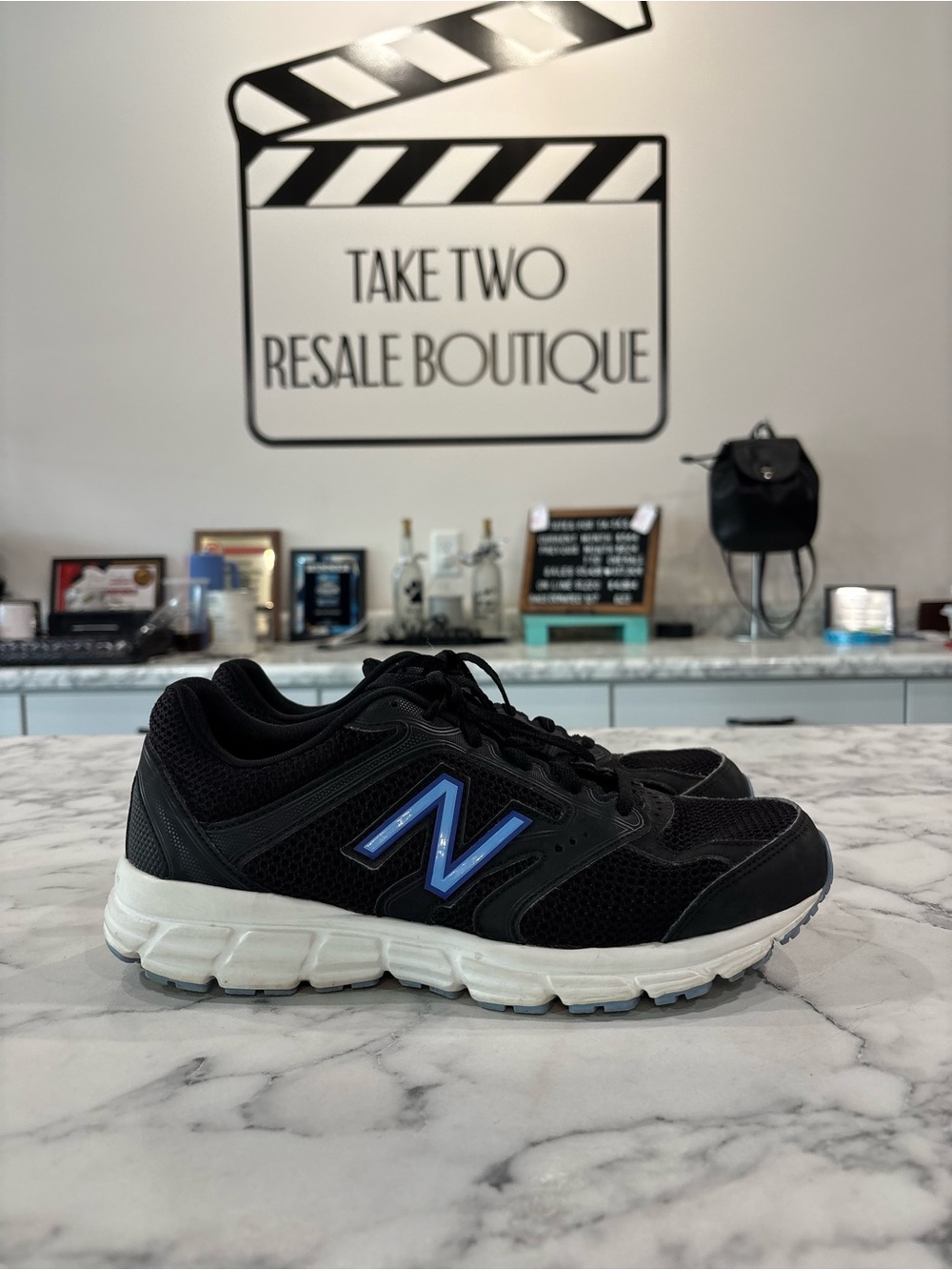 New Balance Women’s Running Shoes 460v2 TechRide Black Blue W460C12 Size 9.5